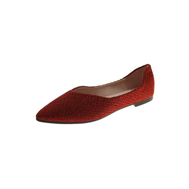 Woman Cow Leather Flats Women Slip On Womens Loafers Female Moccasins Shoe red 6M US Woman Cow Leather Flats Women Slip On Womens Loafers Female Moccasins Shoe red 6M US